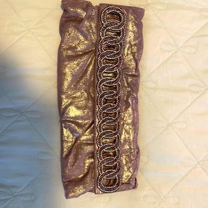 Deeps Gurnani Designer Clutch Bag Snakeskin interior